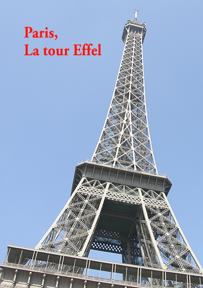 France, Paris, photos diverses de la tour Effel au printemps